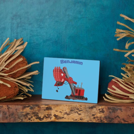 Afbeelding rode stoomschotel cartoon fotoplaat (Zijkant)