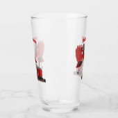 Afbeelding rode stoomschotel cartoon glas (Links)