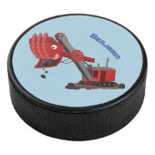 Afbeelding rode stoomschotel cartoon hockey puck (3/4)