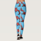 Afbeelding rode stoomschotel cartoon leggings (Achterkant)