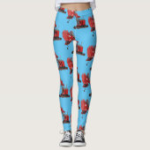 Afbeelding rode stoomschotel cartoon leggings (Voorkant)
