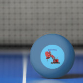 Afbeelding rode stoomschotel cartoon pingpongbal (Net)