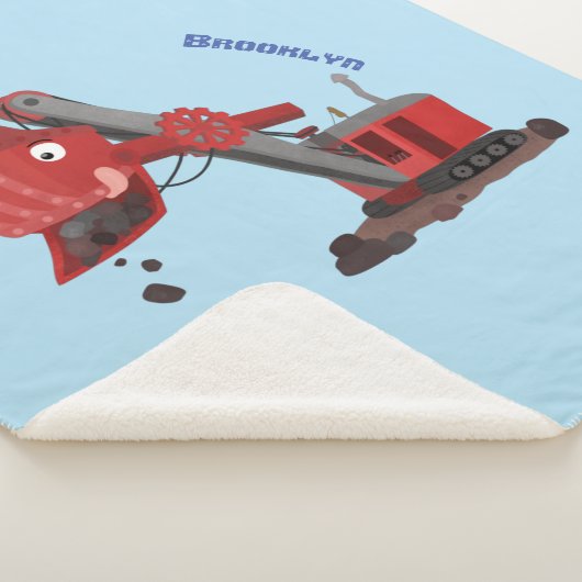 Afbeelding rode stoomschotel cartoon sherpa deken (3/4)