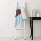 Afbeelding rode stoomschotel cartoon sherpa deken (In situ)