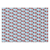 Afbeelding rode stoomschotel cartoon tafelkleed (Voorkant (Horizontaal))