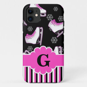 Afbeelding roze en zwart, aangepast monogram Case-Mate iPhone case