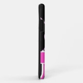 Afbeelding roze en zwart, aangepast monogram Case-Mate iPhone case (Achterkant/rechts)