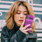 Afbeelding Roze strepen monochrome vormgeving esth Case-Mate iPhone Case