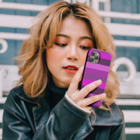 Afbeelding Roze strepen monochrome vormgeving esth Case-Mate iPhone Case