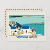 Afbeelding Santorini, Grieks Briefkaart (Voorkant / Achterkant)