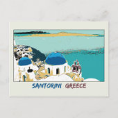 Afbeelding Santorini, Grieks Briefkaart (Voorkant)