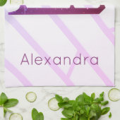 Afbeelding schaats handdoek live op rand roze paar (Gevouwen)