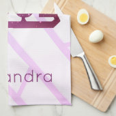 Afbeelding schaats handdoek live op rand roze paar (Quarter Fold)