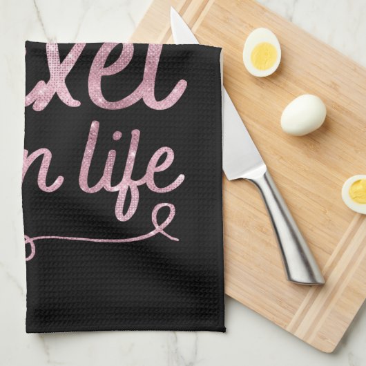 Afbeelding Schaats handdoekas Axel in levensroze g Theedoek (Quarter Fold)