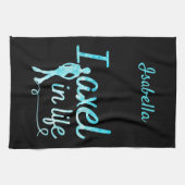 Afbeelding Schaats handdoekas - ingevroren blauw Theedoek (Horizontaal)