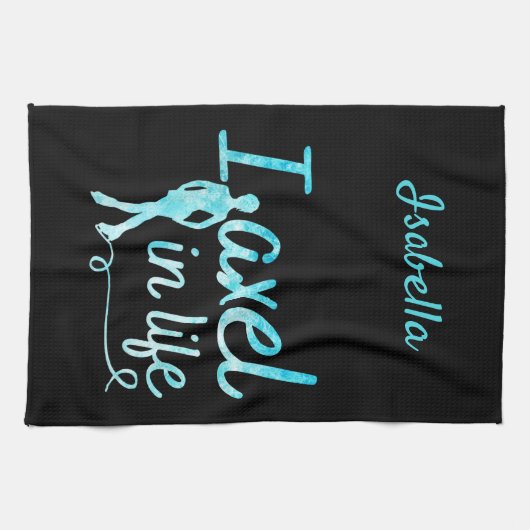 Afbeelding Schaats handdoekas - ingevroren blauw Theedoek (Horizontaal)