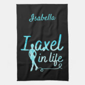 Afbeelding Schaats handdoekas - ingevroren blauw Theedoek (Verticaal)