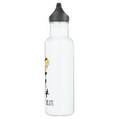 Afbeelding: Schaats met vredesliefdesblauw Waterfles (Rechts)