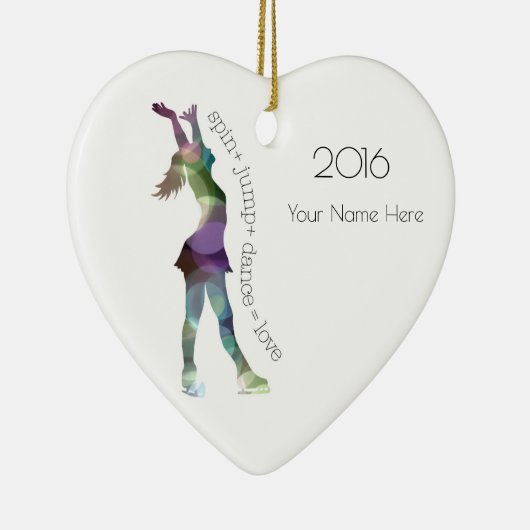 Afbeelding Schaats-versiering Keramisch Ornament (Rechts)