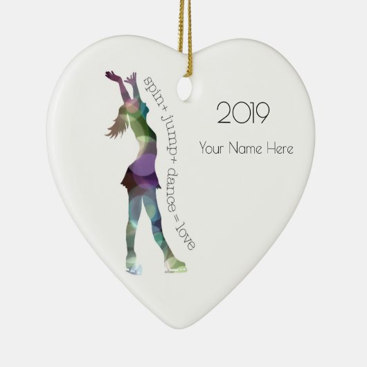 Afbeelding Schaats-versiering Keramisch Ornament (Rechts)