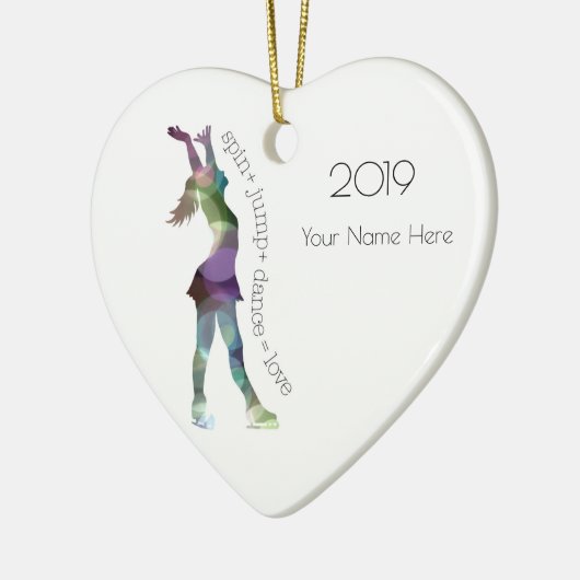 Afbeelding Schaats-versiering Keramisch Ornament (Links)