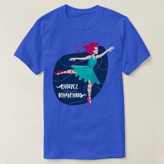 Afbeelding schaatsen ballet ballerina t-shirt (Design voorkant)