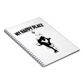 Afbeelding schaatsen | cadeauideeën voor schaatser notitieboek (Rechterzijde)