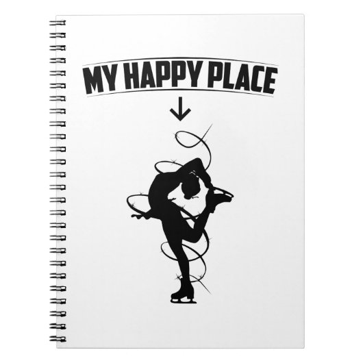 Afbeelding schaatsen | cadeauideeën voor schaatser notitieboek (Voorkant)