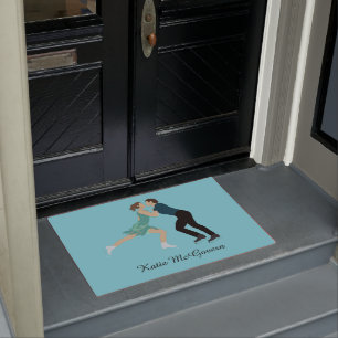 Afbeelding schaatsen deurmat