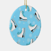 Afbeelding schaatsen - Ice Schaatsen Blue met snee Keramisch Ornament (Rechts)