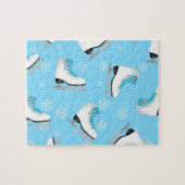 Afbeelding schaatsen - Ice Schaatsen Blue met snee Legpuzzel (Horizontaal)
