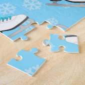 Afbeelding schaatsen - Ice Schaatsen Blue met snee Legpuzzel (Zijkant)