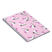 Afbeelding schaatsen - Ice Schaatsen Roze met snee Notitieboek (Rechterzijde)