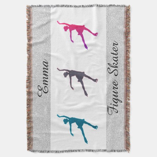 Afbeelding schaatsen/ijsschaatsen Aangepaste tromm Deken (Voorkant Verticaal)