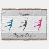 Afbeelding schaatsen/ijsschaatsen Aangepaste tromm Deken (Voorkant)