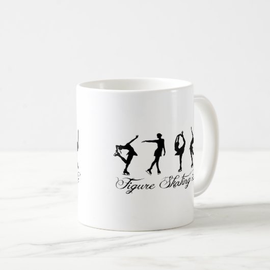 Afbeelding schaatsen is leven - Manuscript & Skate Koffiemok (Voorkant rechts)