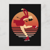Afbeelding schaatsen - kunst van ijsdansen briefkaart (Voorkant)