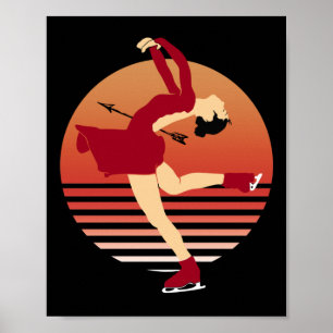 Afbeelding schaatsen - kunst van ijsdansen poster