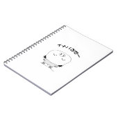 Afbeelding schaatsen notitieboek (Linkerzijde)