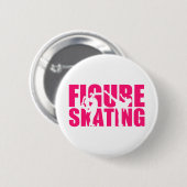 Afbeelding schaatsen ronde button 5,7 cm (Voorkant /achterkant)