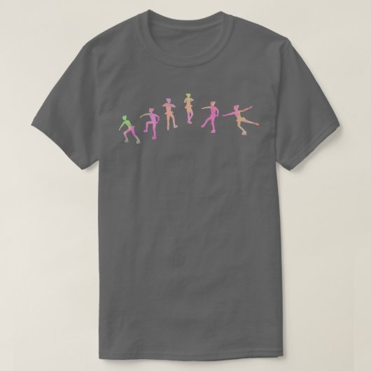 Afbeelding schaatsen Salchow-springen T-shirt (Design voorkant)