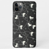 Afbeelding Schaatsen schaatsen op donkergrijs iPhone Hoesje (Achterkant)