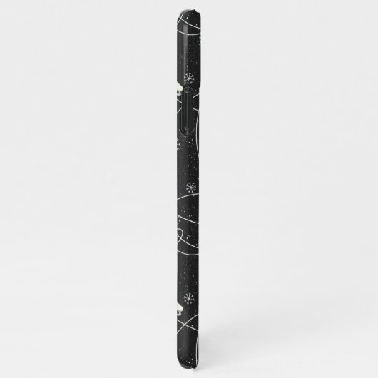 Afbeelding Schaatsen schaatsen op donkergrijs iPhone Hoesje (Rechterkant)