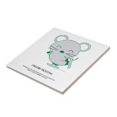 Afbeelding schaatsen tegeltje (Zijkant)