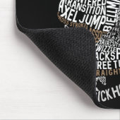 Afbeelding Schaatsen Word Art Ice Dance Muismat (Hoek)