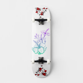 Afbeelding schattige Fantasy Flowers Persoonlijk Skateboard