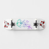 Afbeelding schattige Fantasy Flowers Persoonlijk Skateboard (Horizontaal)