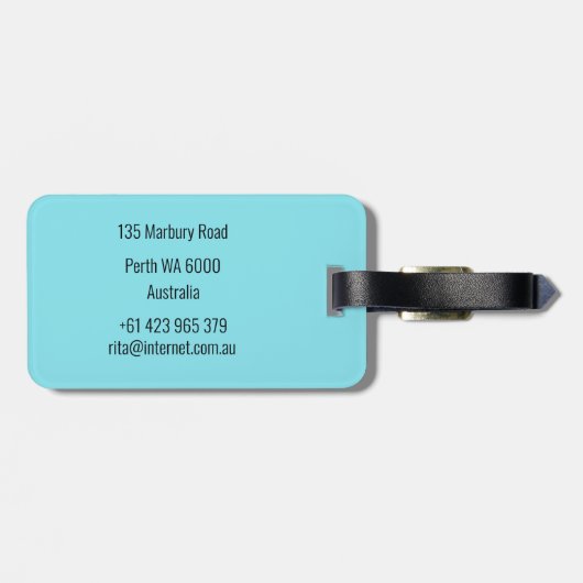 Afbeelding Schatting Bagagelabel (Achterkant horizontaal)