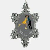 Afbeelding Schatting Tin Sneeuwvlok Ornament (Links)