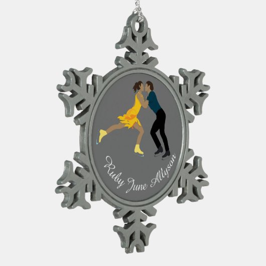 Afbeelding Schatting Tin Sneeuwvlok Ornament (Links)